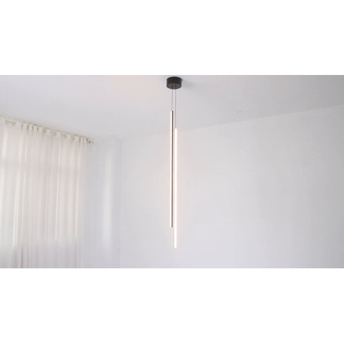 Ivy Bronx Nazair 2 - Light Matte Black LED Pendant | Wayfair Ivy Bronx Nazair 2 - Light Matte Black LED Pendant | Wayfair